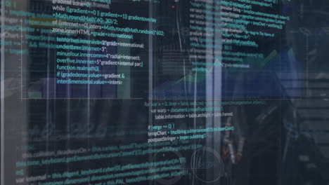 animación de gráficos, lenguaje informático a través de la sala de servidores de datos