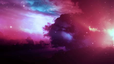 fondo de espacio abstractamente colorido
