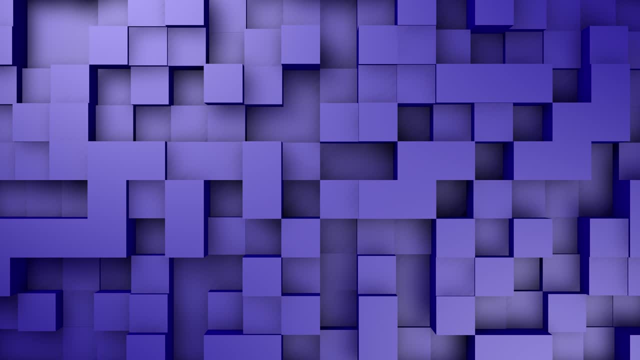 cubos abstractos en movimiento movimiento aleatorio de fondo en bucle. animación 3d 4k v19