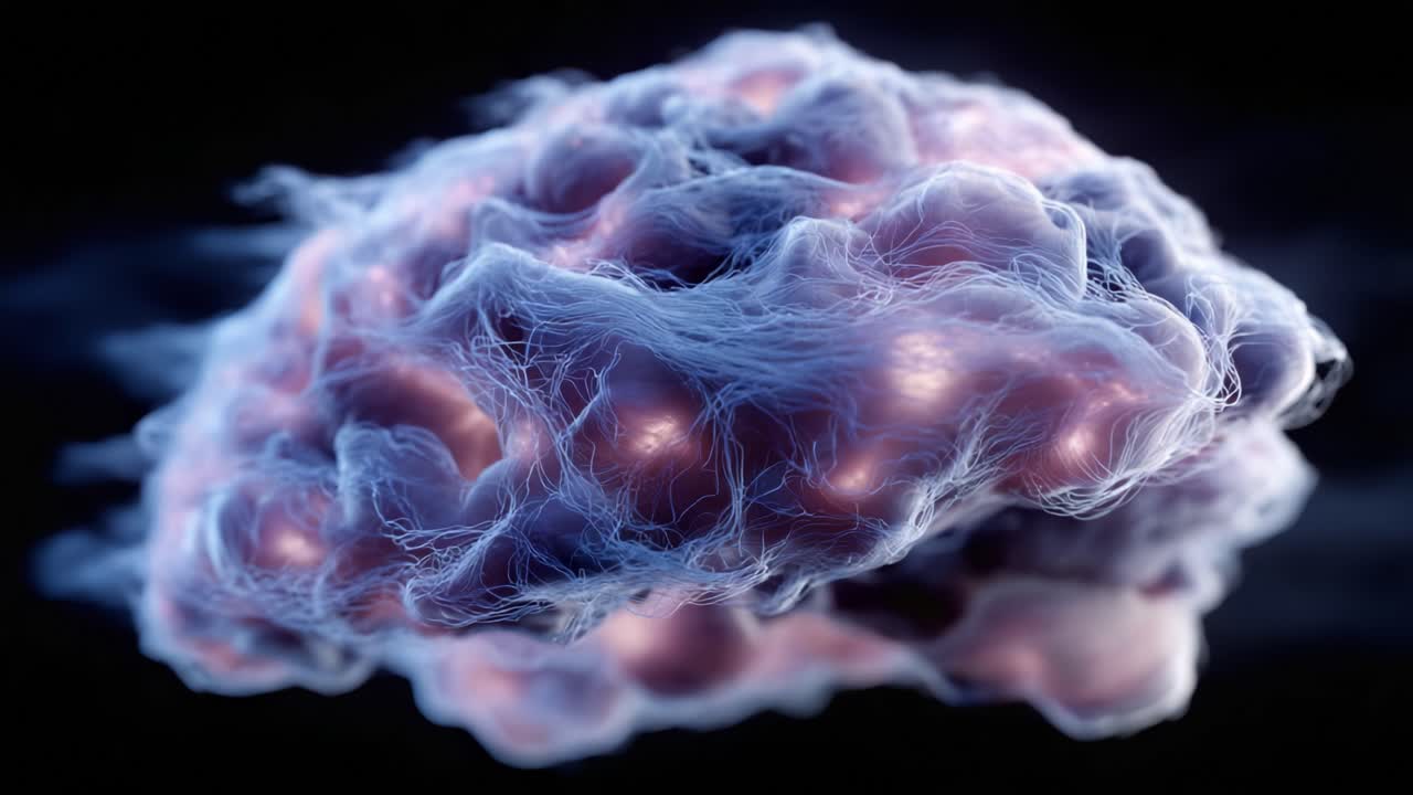 A Stunning Visualization of a Brain's Complex Neural Network and Intricate Connections in a Stunningly Rendered 3D Environment
