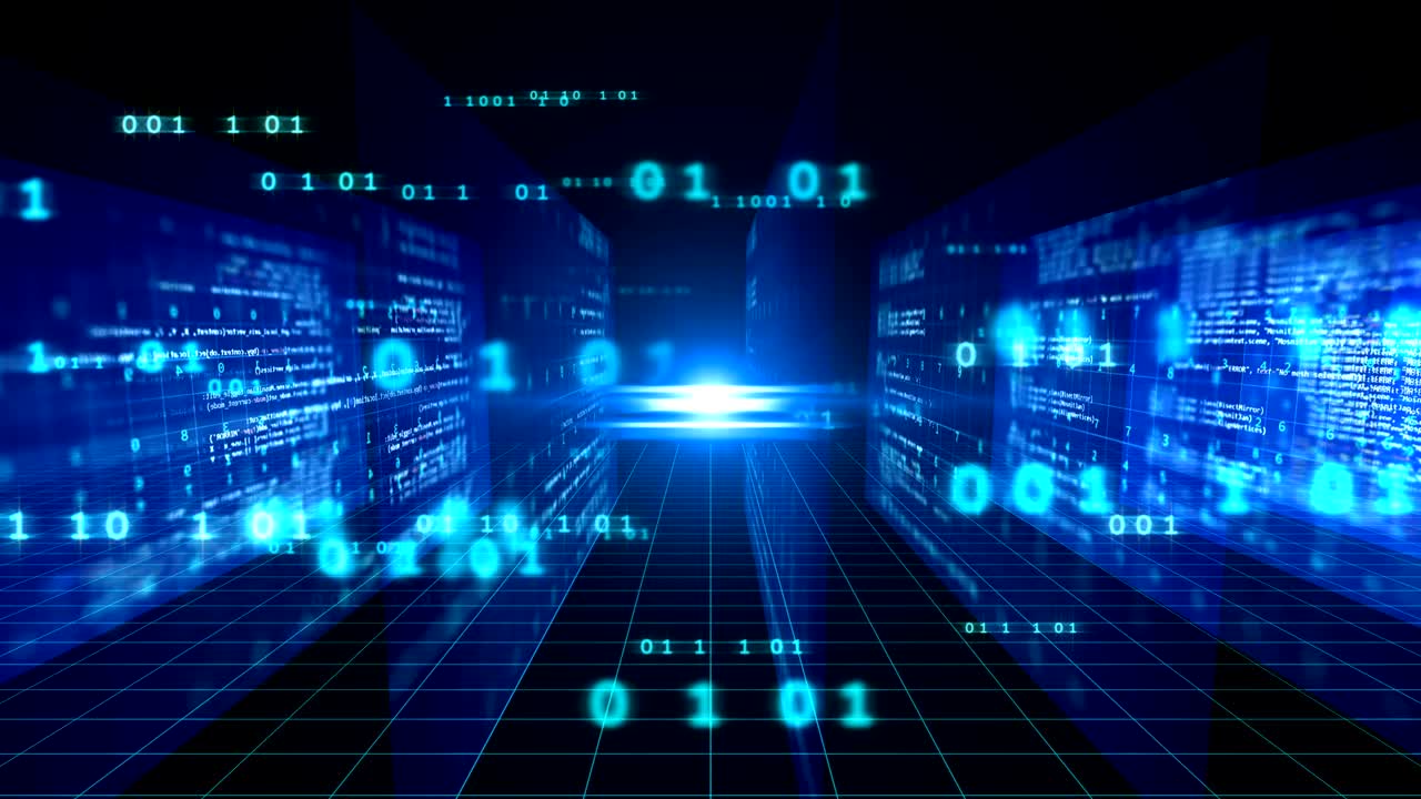 프로그래밍 코드 추상 기술 배경 영상