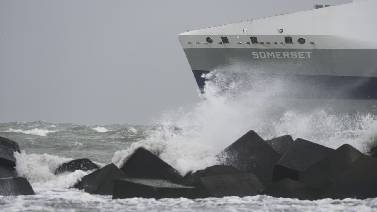 Ferry Somerset in Rough Seas