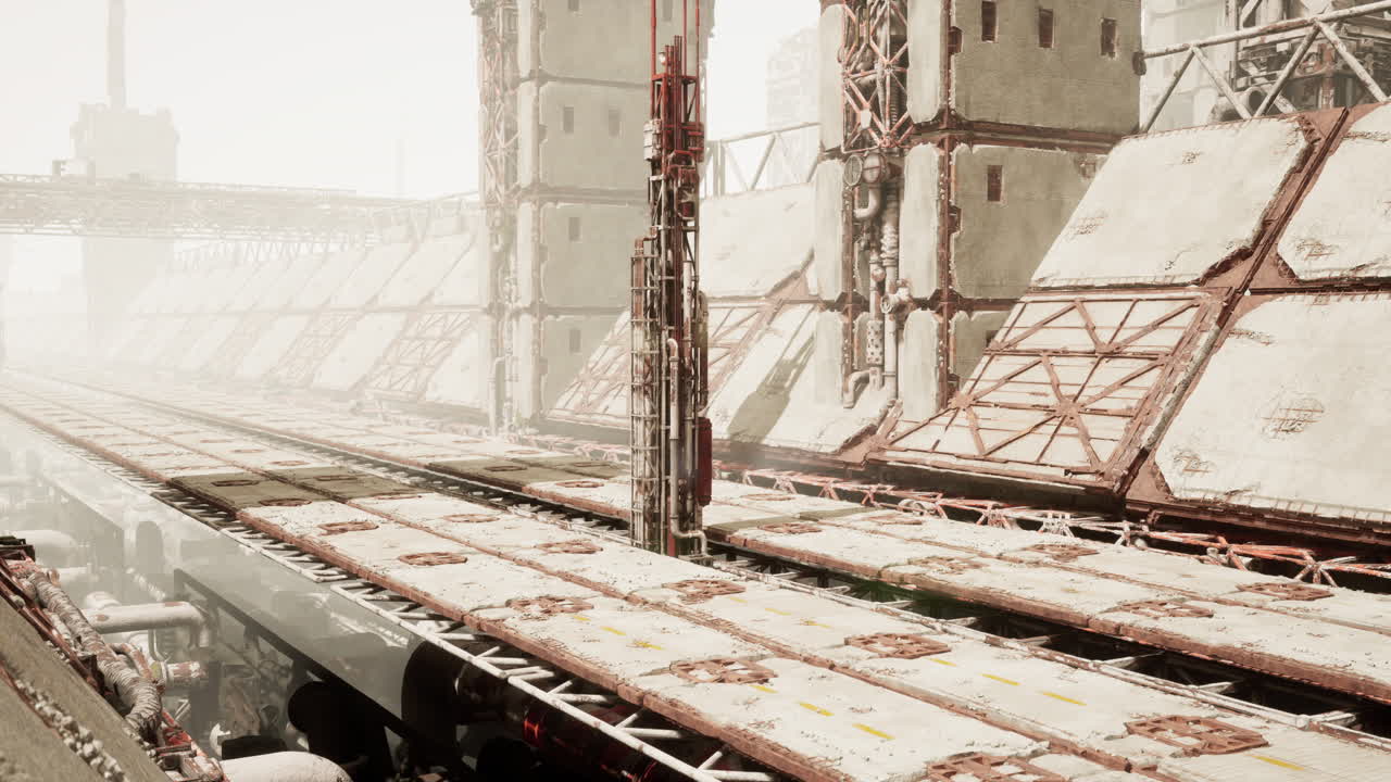 포스트 아포칼립스 산업 풍경