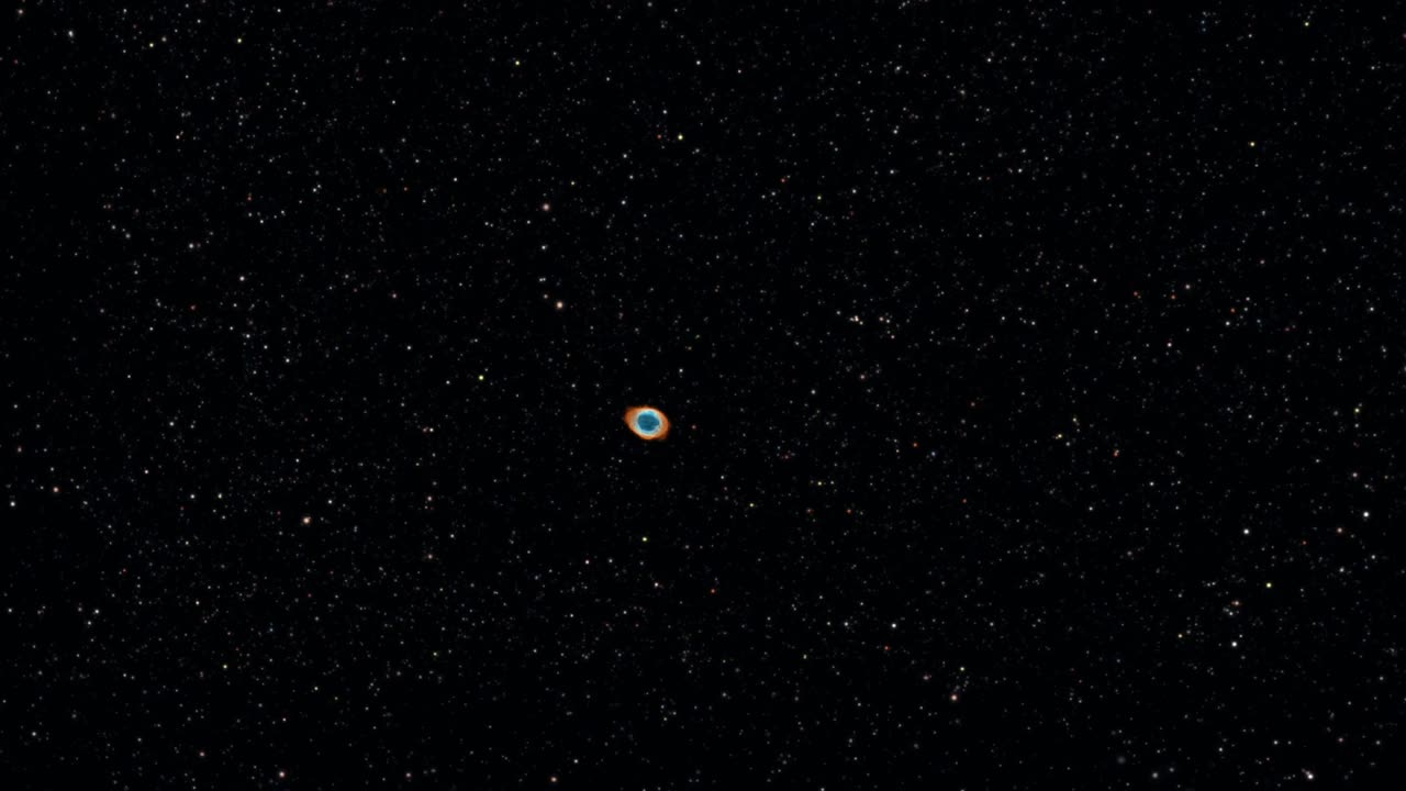 la constelación de lyra con ubicaciones espaciales precisas de las estrellas