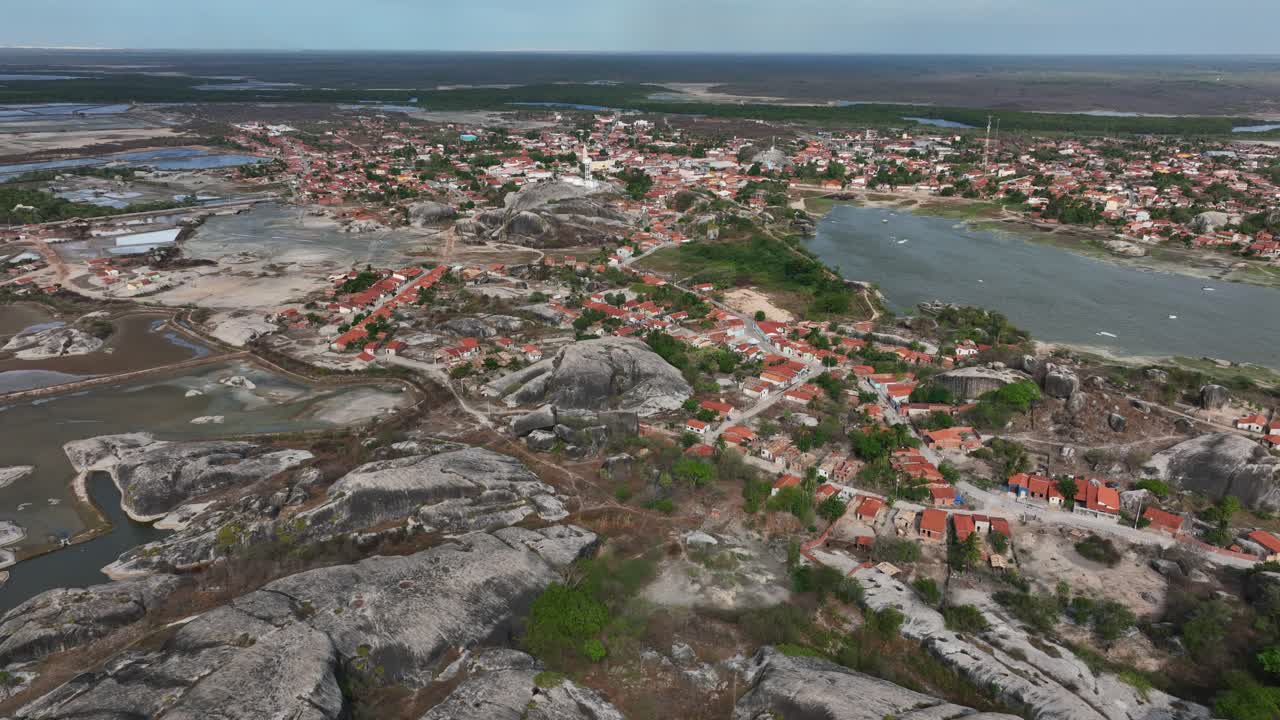 Chaval Municipality In The State Of Ceara In The Northeast Region Of Brazil. Aerial Drone Shot