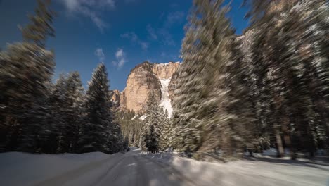 A-drive-down-the-forest-road-from-San-Vigilio-di-Marebbe-to-Pederu