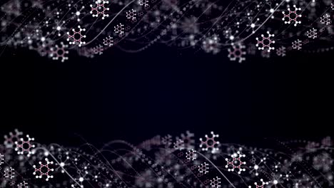 química, animación de moléculas, fondo, renderización, bucle, 4k y más