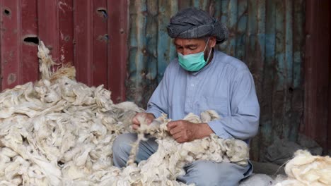 process of working with cotton