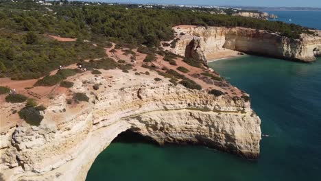 aerial view of the cliffs of the portuguese alagarbe