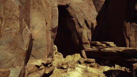 Beautiful-view-of-the-bizarre-sandstone-formations-in-the-mountains