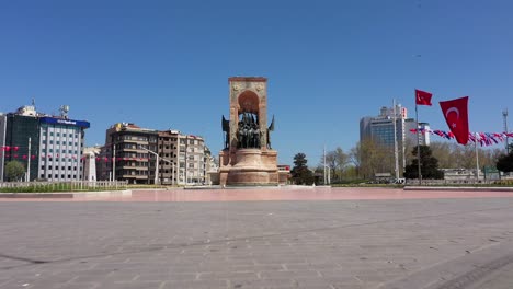 may 9th 2020, taksim, istanbul shopping area during covid curfew