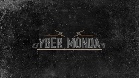 Cyber-Monday-En-Textura-Hipster-Con-Tormenta