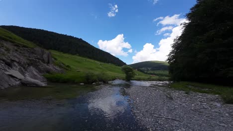 Drone-flying-over-a-river