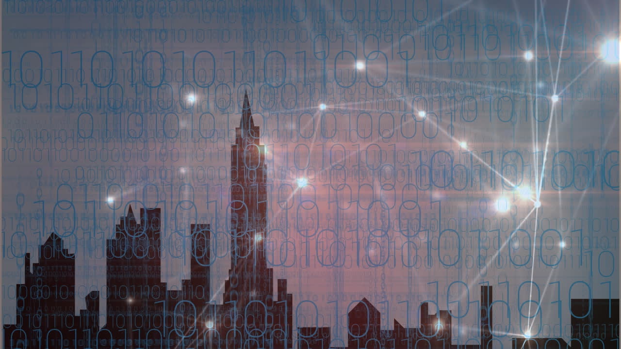 데이터 프로세싱을 통한 연결 네트워크의 애니메이션