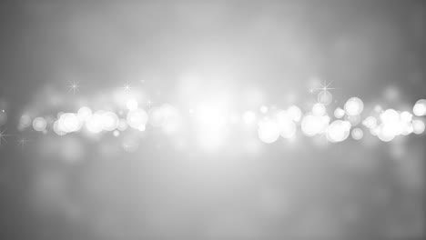 moving white bokeh with stars - loopable