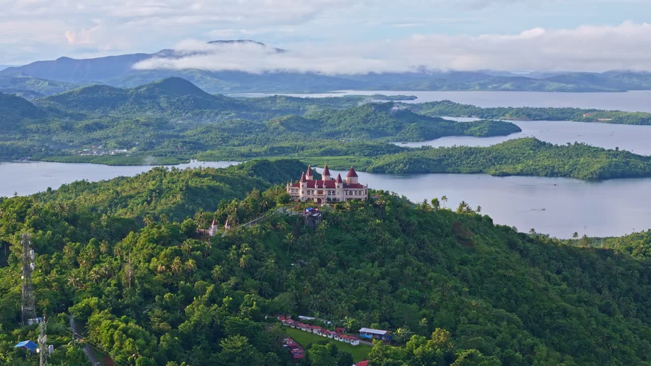 Aerial view of Islanders Castle on Dinagat Island Philippines.