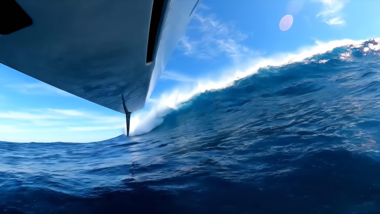 Boat sailing on the sea