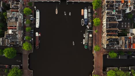 amsterdam canal view from above