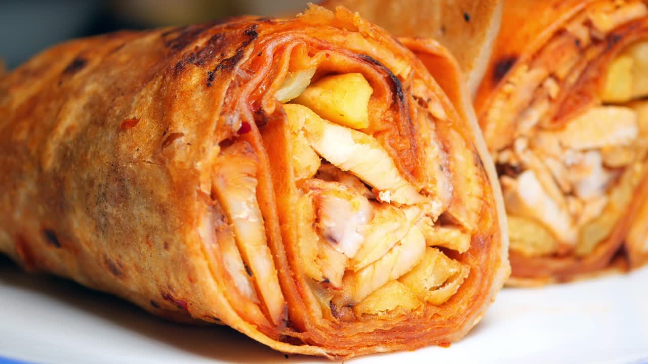 Chicken Wrap with Fries