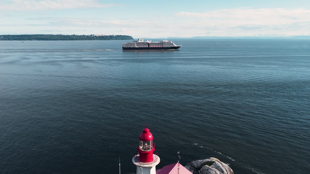 West Vancouver BC Lighthouse Ferry Aerial - 001
