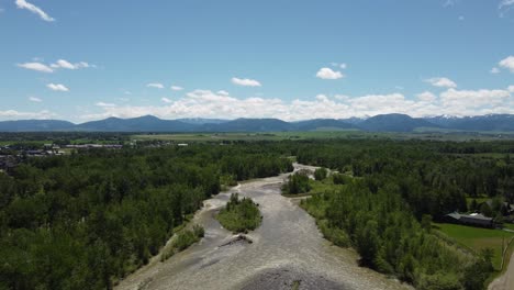 Esta-Es-Una-Toma-Orientada-Al-Sur-Del-Río-Gallatin