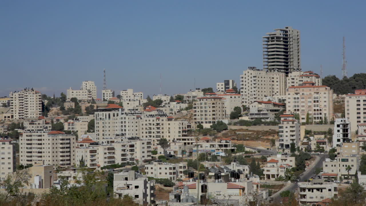 nueva construcción en ramallah, palestina