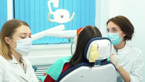 dental procedure with two doctors