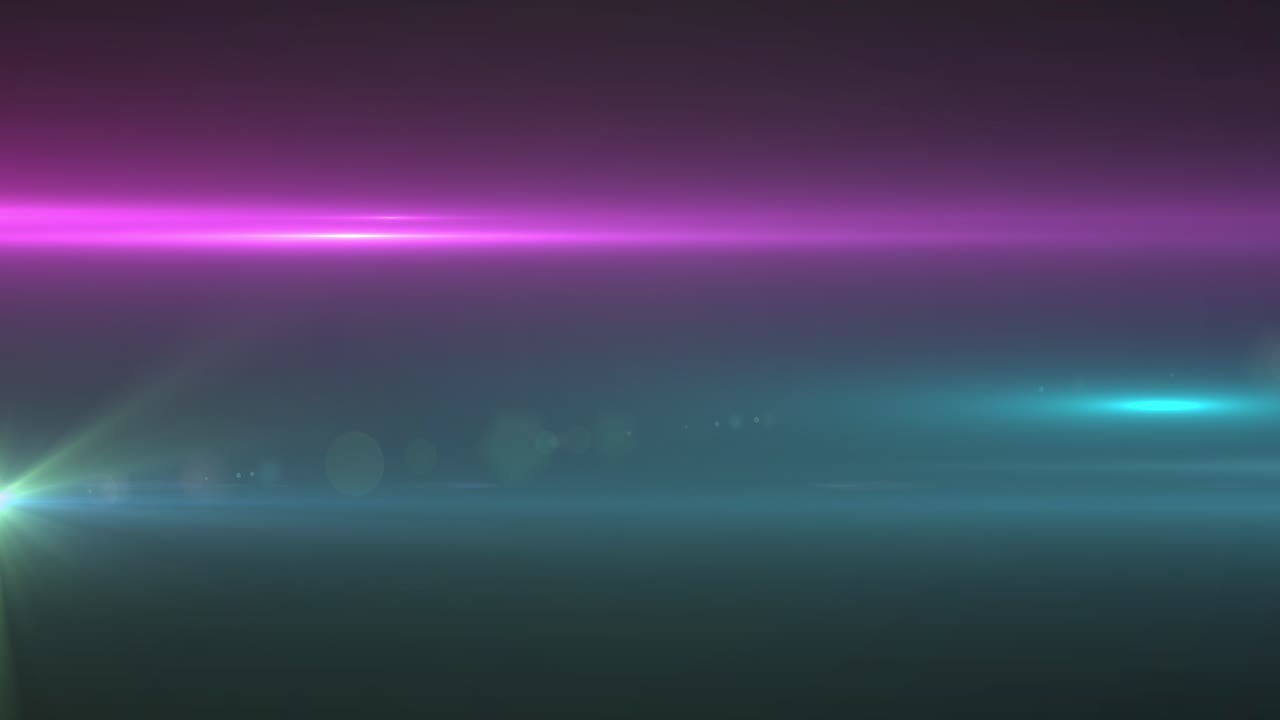 Animation of glowing spots of lights over dark background