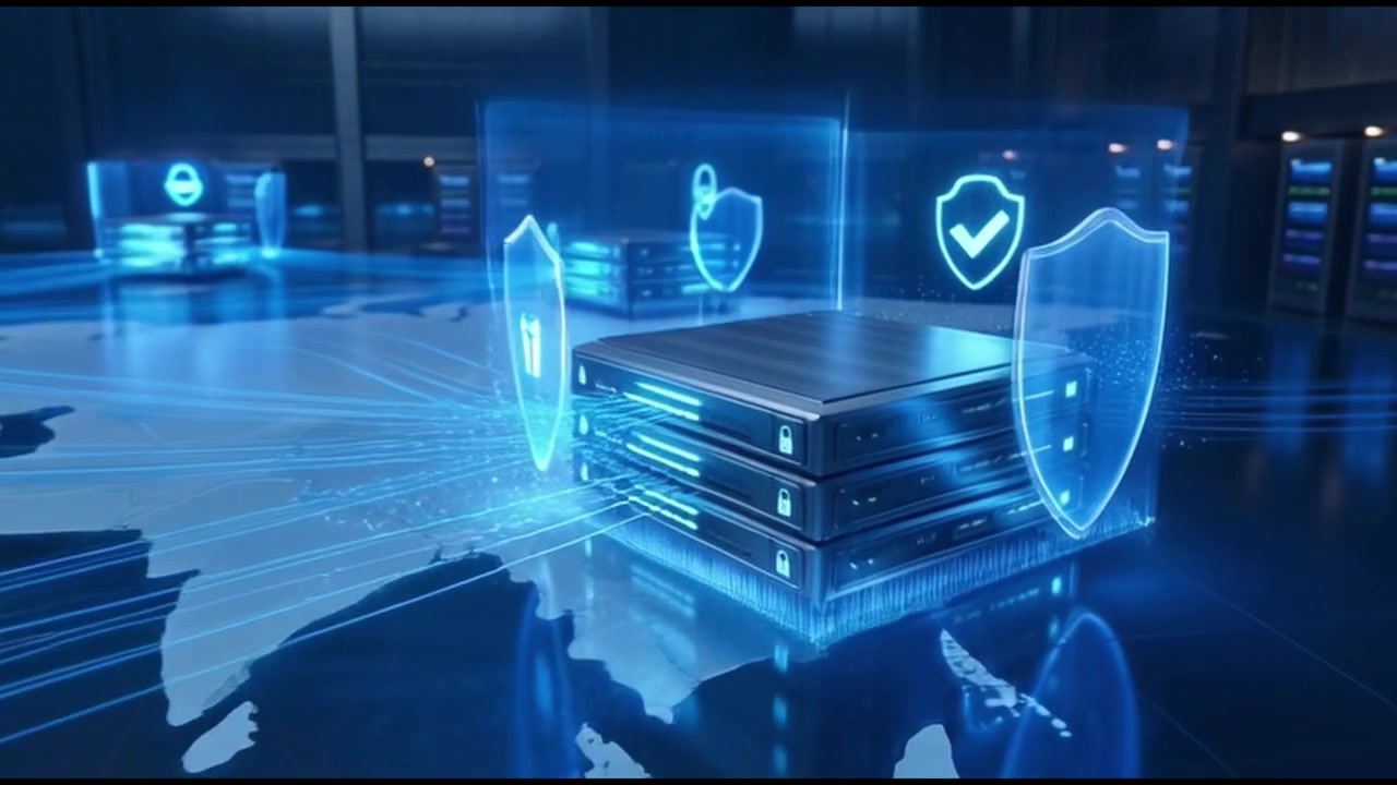 Global Data Security and Network Connectivity in a Digital Server Room