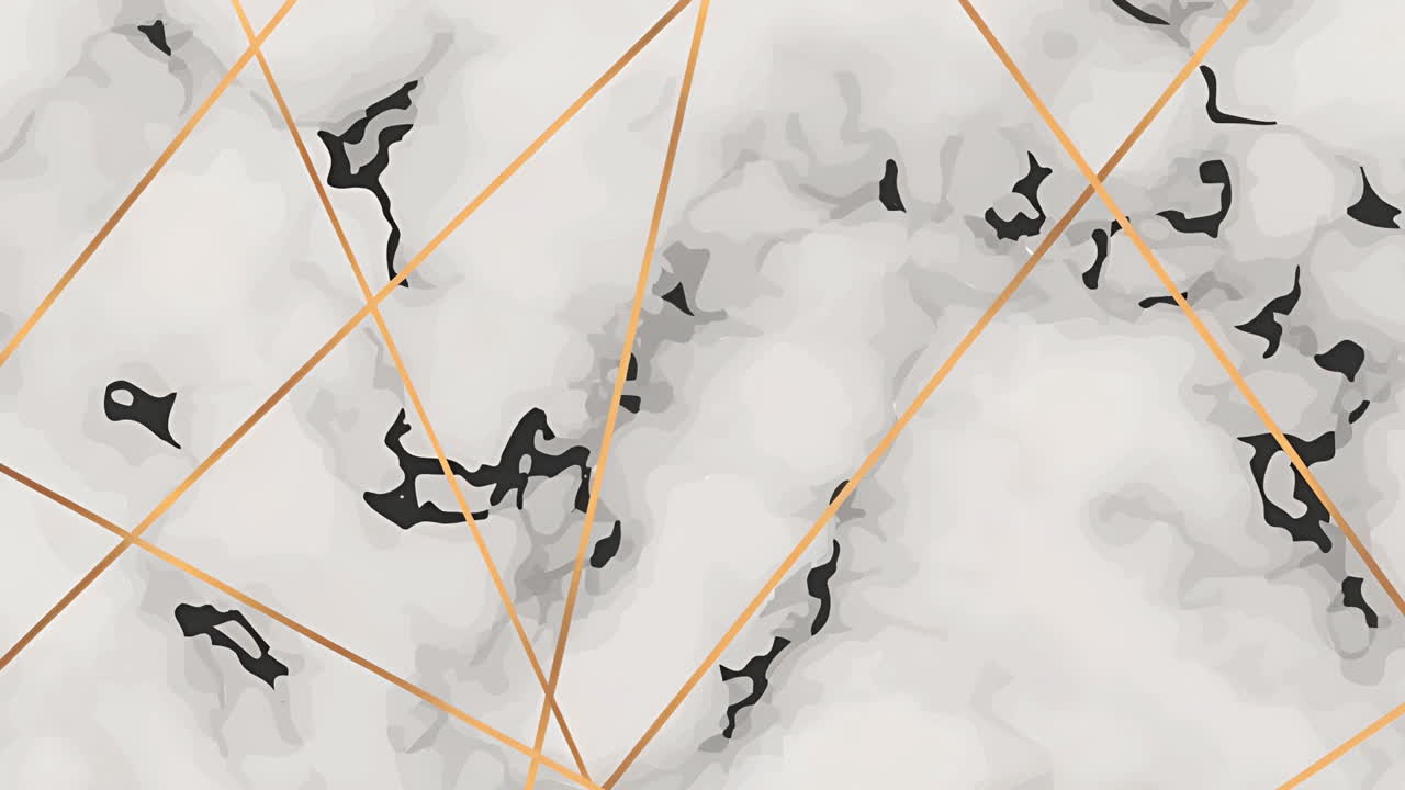 Abstract Geometric Background with Gold Lines