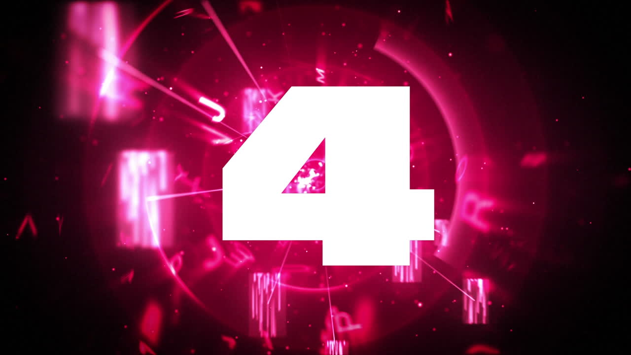 Animated countdown video