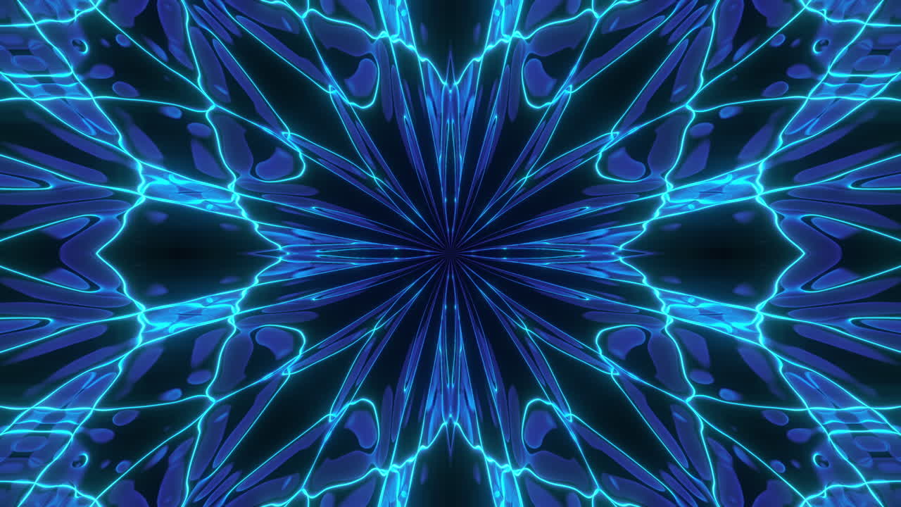 patrón de neón azul abstracto