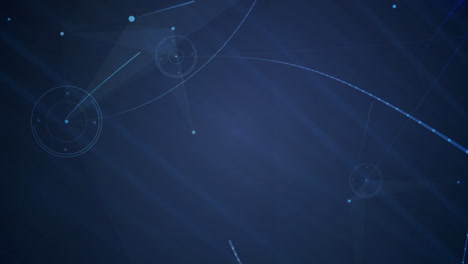 animation of networks of connections on dark background