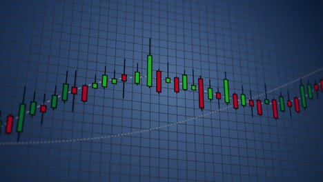 stock market graphic going up animation