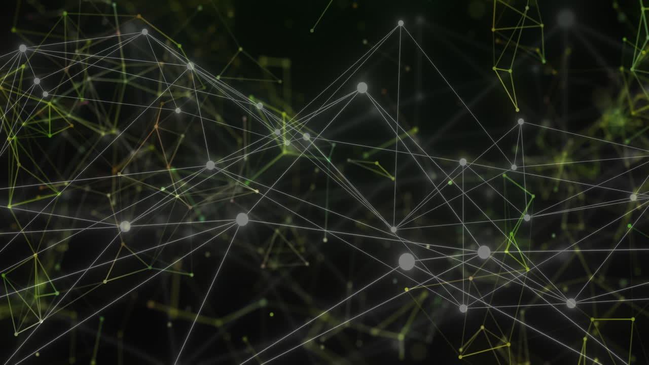 animación de la red de conexiones sobre formas