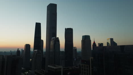 stunning sunset cityscape of guangzhou, china