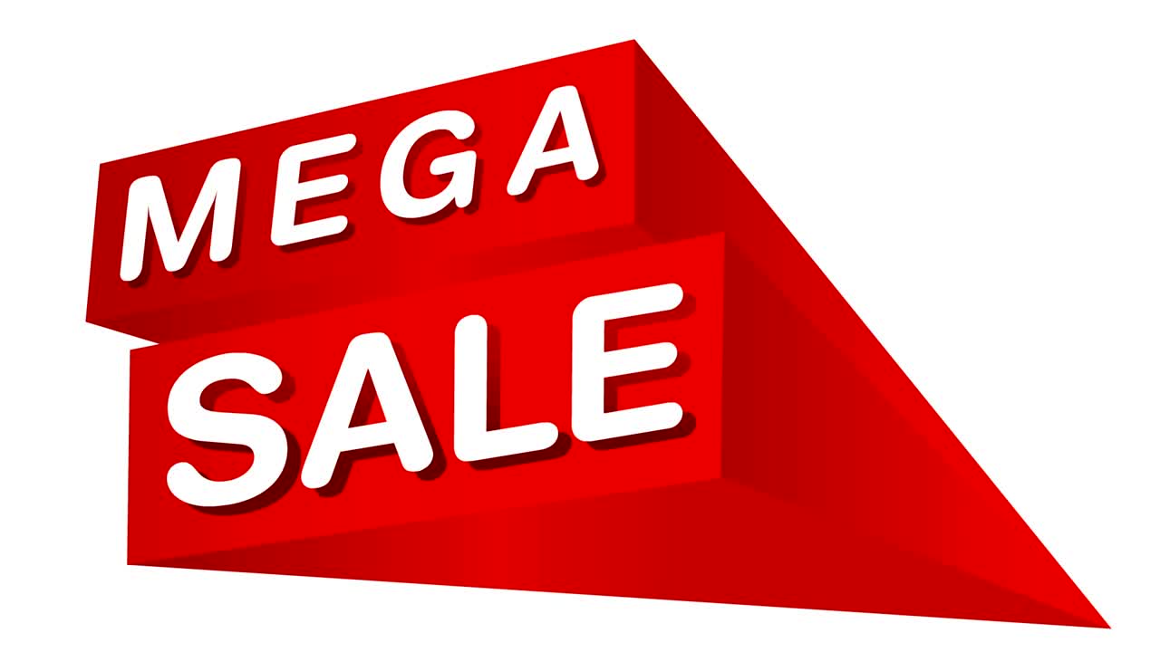 texto de venta texto de animación movimiento que viene en el fondo de la pantalla verde y blanca