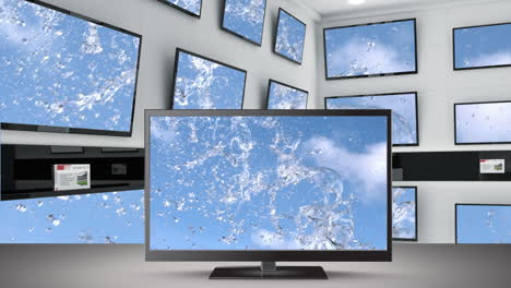 television flat screens on display