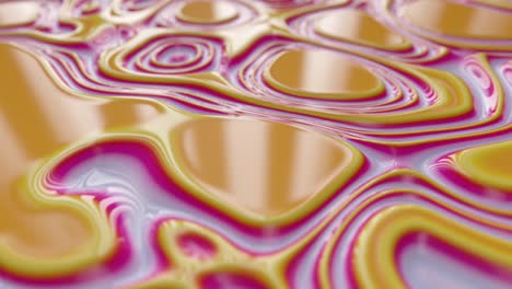 abstract wavy dynamic surface. colorful abstract liquid background with ripple wave. motion design template. seamless loop 4k 3d render.