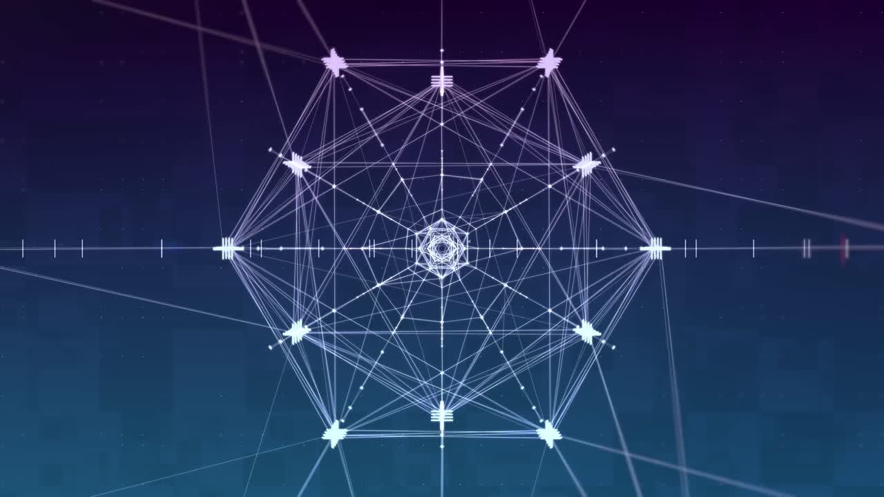 цифровые линии в абстрактной системе связи космических технологий