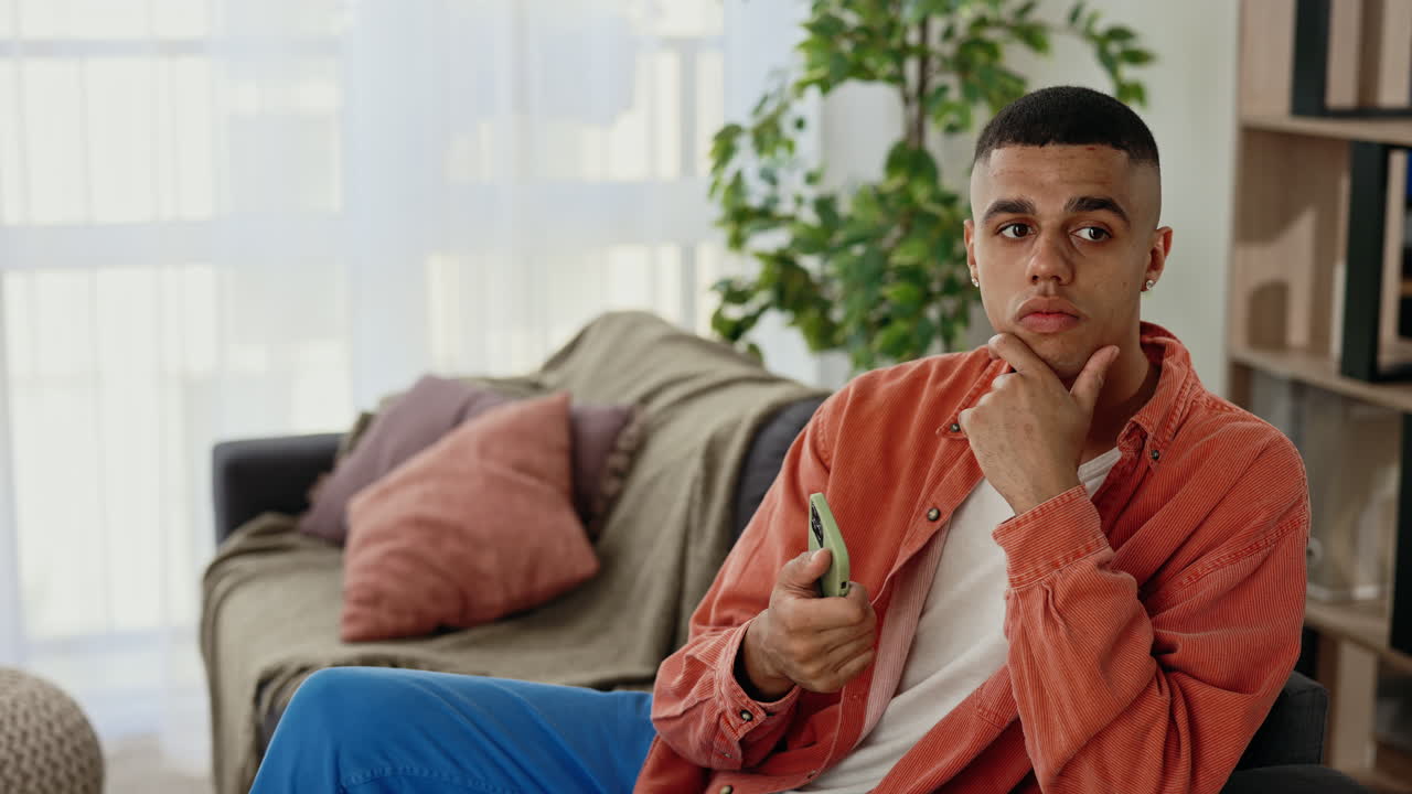 Young Man Relaxing on Couch