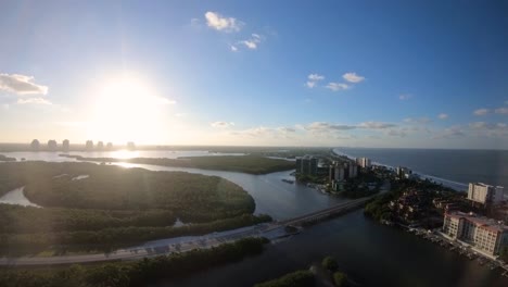 4K-Luftaufnahmen-Von-Bonita-Beach,-Südküste-Von-Florida