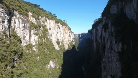 inside of canyons in south of brazil. itaimbezinho