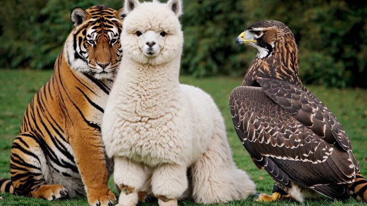 Tigre, Alpaca y Águila