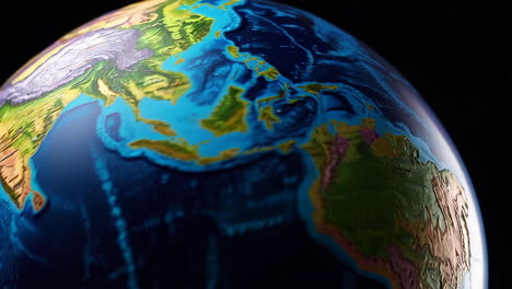 detailed 3d globe model