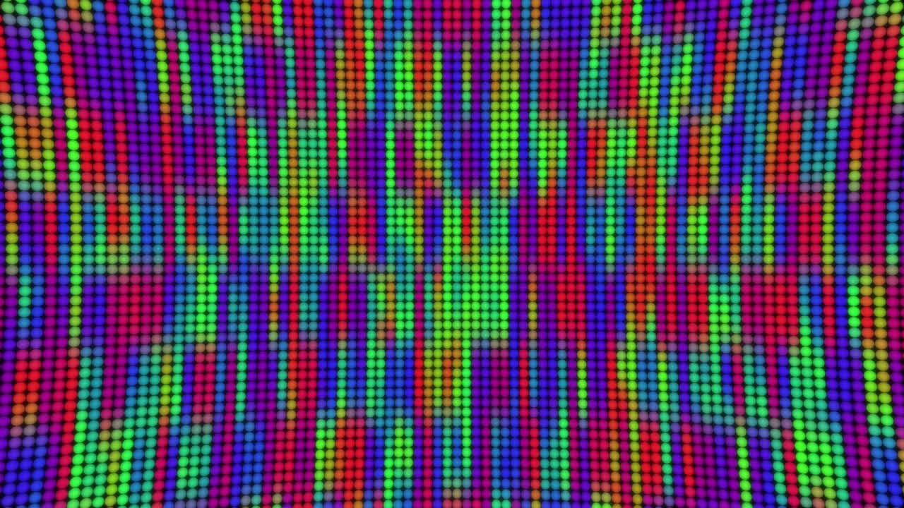 brillantes bombillas rgb bolas led panel fondo animado