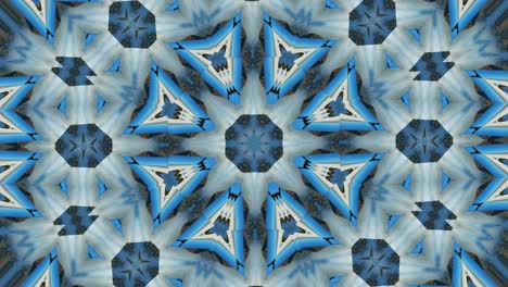 Dekoration-Hintergründe-Bunte-Symmetrische-Muster-Botanische-Kaleidoskop-Mandala-Geometrie-Tapete---Mehrfarbige-Fraktale-Animation-Tribal-Vektorillustration