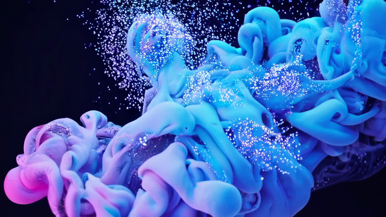 Arte astratta di schizzi colorati di inchiostro e acqua.