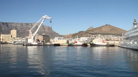 super yacht in cape town harbour