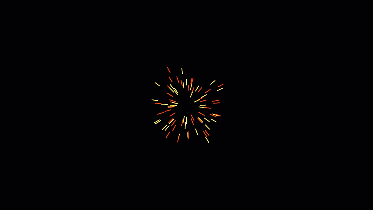 Particelle di luce dorate astratte che si espandono su sfondo nero